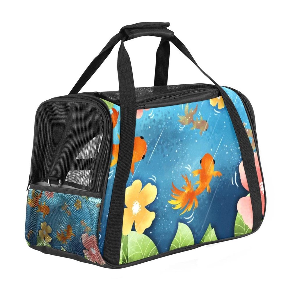 Pet Carrier Bag, Soft-Sided, Foldable, Airline-Approved, for Corgis, Cats, Dogs and Puppies