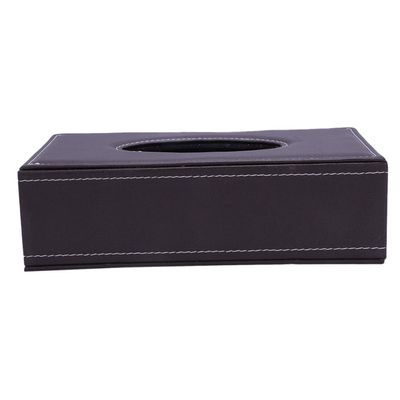 Duendhd Portable Rectangular Leather Tissue Box Cover for Hotel, Home, Car, or Gifting