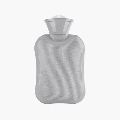 500 mL Insulated Hot Water Bottle, Compact Hand Warmer, Gray