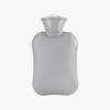 500 mL Insulated Hot Water Bottle, Compact Hand Warmer, Gray view 1