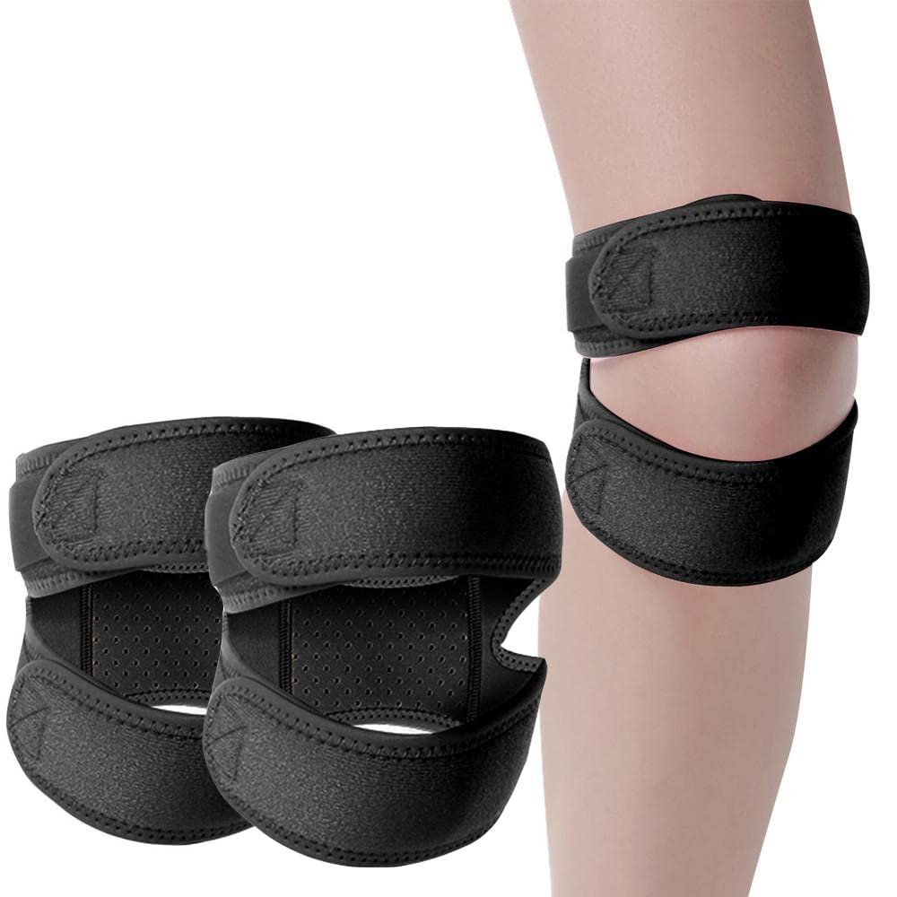 POKEAT 2-Pack Knee Compression Sleeves for Men and Women