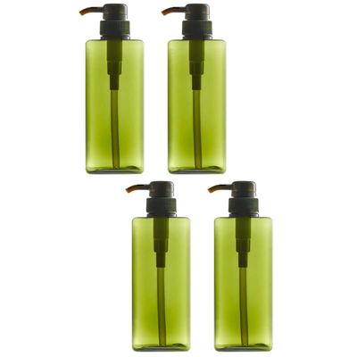 STOBAZA 4-Pack Refillable PETG Pump Bottles with Spray Heads, 280 ml