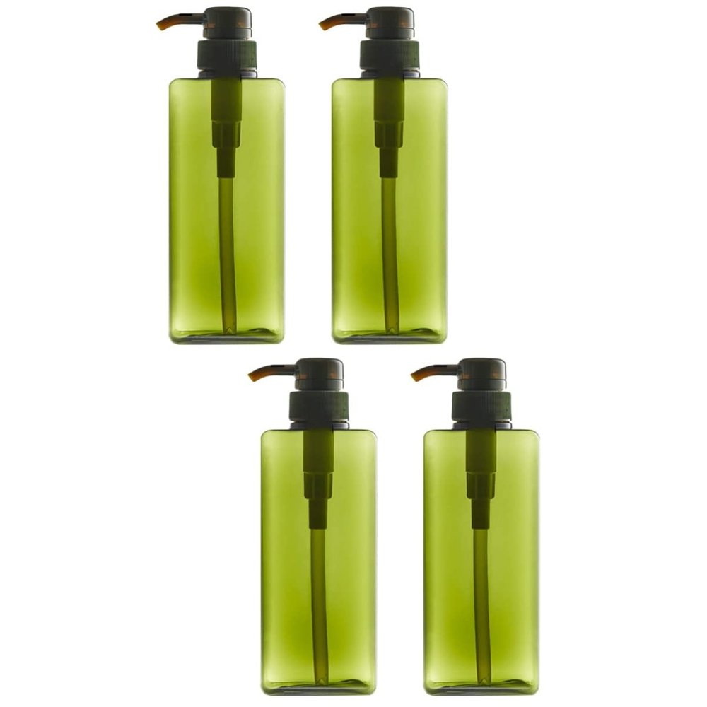 STOBAZA 4-Pack Refillable PETG Pump Bottles with Spray Heads, 280 ml