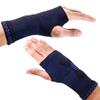 POKEAT 2-Pack Sports Wrist Support Sleeves, Elastic Compression Braces for Carpal Tunnel, Cycling, Basketball and Volleyball, Wrist Pain Relief, Gray, S view 4