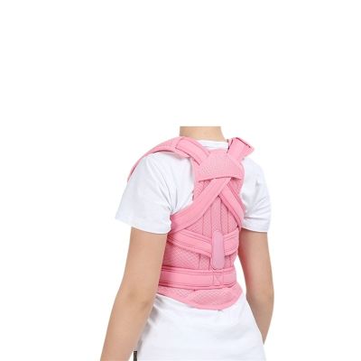 Adjustable Back Posture Corrector, Back Brace, Posture Correction Belt, Shoulder and Waist Support for Adults and Children, Girls and Boys (Color: