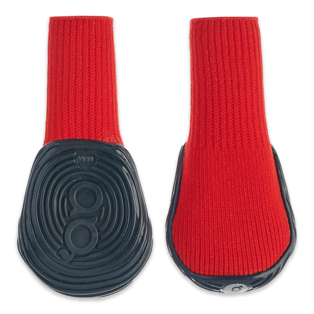 GOO EEZ Ultras Dog Boots, Red/Black, 2-Pack