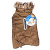 duvoplus Fluffy Dog Jacket with Hood M 50 cm Khaki view 2