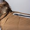 duvoplus Fluffy Dog Jacket with Hood M 50 cm Khaki view 3