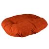 Duvoplus Oval Velour Cushion, Copper, Size M, 80 x 64 x 7 cm, Red view 1