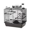 duvoplus Black Rufus Small Animal Cage, 50 x 33 x 44.5 cm, Black/Black view 1