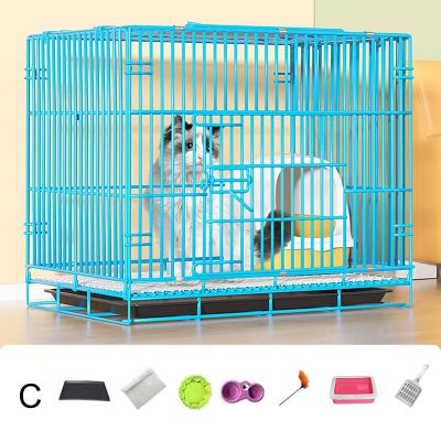 AoForce Foldable Metal Wire Cat Cage