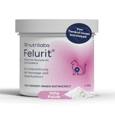 NutriLabs Felurit Powder 100 g for Cats with Glucosamine, D-Mannose and Cranberry