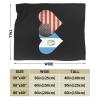 Guatemala Flag and American Flag Ultra-Soft Flannel Fleece Blanket, All-Season Warm Throw view 3