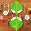Cloth Napkin with Frog and Green Leaves, 1-Piece, Polyester, Washable and Reusable, 50.8 x 50.8 cm, Hemmed Edges view 4