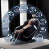 HealthRelife 3D Massage Chair with 24 Airbags, 135 cm SL Track, Black view 2