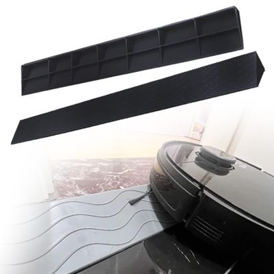 Threshold Ramp, 1–7 cm, 2-Pack, Rubber Curb Ramp for Doors, Robot Vacuums and Wheelchairs, 100 × 9.9 × 4.1 cm