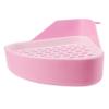 Josenidny Rabbit Litter Box, Small Animal Corner Toilet, Corner Waste Bin for Pets (Pink) view 2