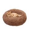 Soft Donut Cat Bed, Calming Plush Pet Nest for Cats and Small to Large Dogs view 1