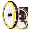 MASKIS Non-Slip Silicone Wheelchair Push Rim Covers, 24-Inch, 2-Pack view 1