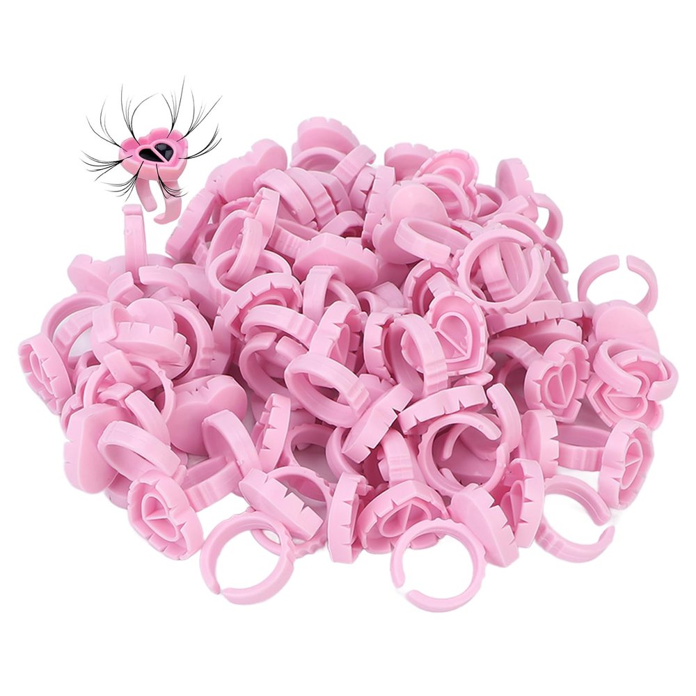 ANKROYU 100-Piece Lash Glue Ring Cups