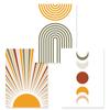 Sarah Duke 3-Piece Nursery Poster Set, Abstract Rainbow, Sun and Moon Canvas Wall Art, Unframed, Baby Room Decor Gift for Boys and Girls (40 x 50 cm) view 4