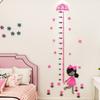 Pink Girl Height Chart Wall Decoration for Children's Rooms view 2
