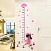 Pink Girl Height Chart Wall Decoration for Children's Rooms view 3