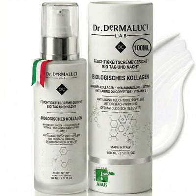 Dr Dermaluci Lab Marine Collagen Facial Cream with Peptides, Firming, 100 ml, Organic