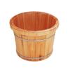 Wooden Foot Bath and Massage Basin – Brown, Small view 1