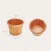 Wooden Foot Bath and Massage Basin – Brown, Small view 4