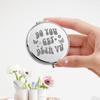 KEYCHIN Pocket Mirror with Music Album, Singer Fans, Gifts, Get Deja Vu, Music Lyrics, Compact Makeup Mirror for Women, Girls, Teens (Deja Vu-S) view 3
