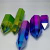 Natural Rough Crystal Stone, 1 Piece, Yellow and Green, 2.3 view 2