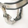 Stainless Steel Chastity Cage for Men with Butt Plug, Breathable, 90–110 cm view 4