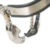 Stainless Steel Chastity Belt with Butt Plug for Men, 60–90 cm view 1