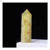 Natural Green Jade Crystal Point view 2