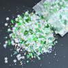 50 g/Bag Mermaid Nail Art Glitter Mix, Chunky Hexagonal Laser Sequins, 8 Colors view 1