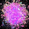MINGSO 50 g/Bag Holographic Mixed Hexagonal Chunky Nail Glitter view 4