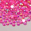MINGSO 2–4 mm Candy-Color Transparent Round Resin Flatback Rhinestones for 3D Nail Art view 1