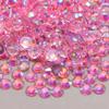 MINGSO 2–4 mm Candy-Color Transparent Round Resin Flatback Rhinestones for 3D Nail Art view 2