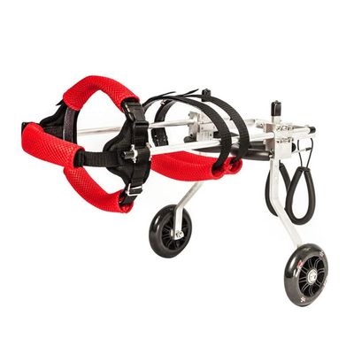 2-Wheel Dog Wheelchair, Lightweight Aluminum Cart for Hind-Leg Support and Rehabilitation, Size S
