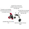 2-Wheel Dog Wheelchair, Lightweight Aluminum Cart for Hind-Leg Support and Rehabilitation, Size S view 4