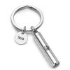 DOTUIARG Stainless Steel Pet Memorial Urn Keychain view 1