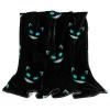 Halloween Cat Fleece Throw Blanket, Lightweight, Fluffy, Black view 1