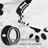Fleece Throw Blanket, Dog Harness, Paw Print, Black for Couch, Lightweight, Plush, Fluffy view 3