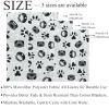 Fleece Throw Blanket, Dog Harness, Paw Print, Black for Couch, Lightweight, Plush, Fluffy view 4