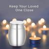Mini Pet Memorial Urn, Aluminum Alloy, Blue, 30 x 40 mm view 4