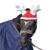 AMKA Winter Reindeer Hat for Horses, Christmas Ear Bonnet with Antlers view 1