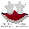 AMKA Winter Reindeer Hat for Horses, Christmas Ear Bonnet with Antlers view 2