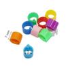 HUFFA 2,000-Piece 6 mm Numbered Bird Training Rings, Gold view 3