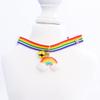 Stakee Rainbow Adjustable Nylon Pet Collar with Bell view 4